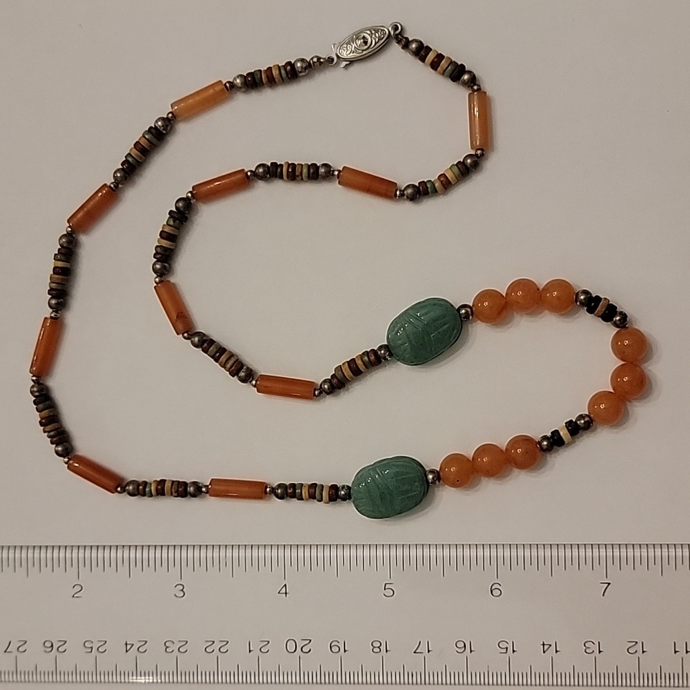 Elegant Egyptian Style Beaded Necklace